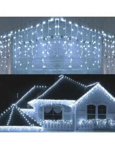 Instalatie 12 metri, 300 LED-uri tip turturi
