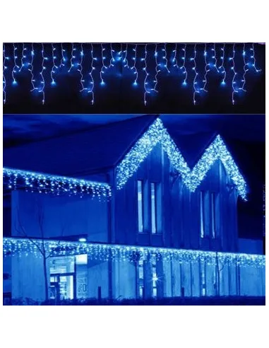 Instalatie 12 metri, 300 LED-uri tip turturi