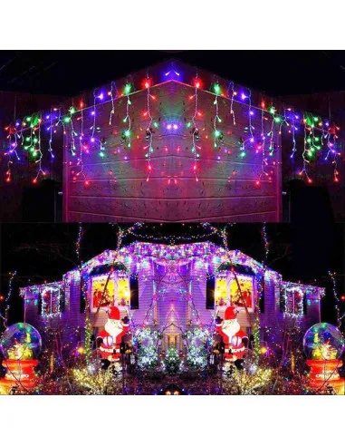 Instalatie 12 metri, 300 LED-uri tip turturi