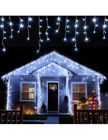 Instalatie 12 metri, 300 LED-uri tip turturi