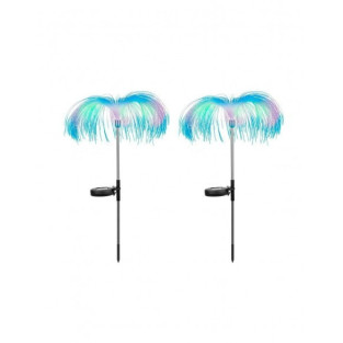 Set 2 x Lampa solara tip meduza cu fibra optica LED RGB 2