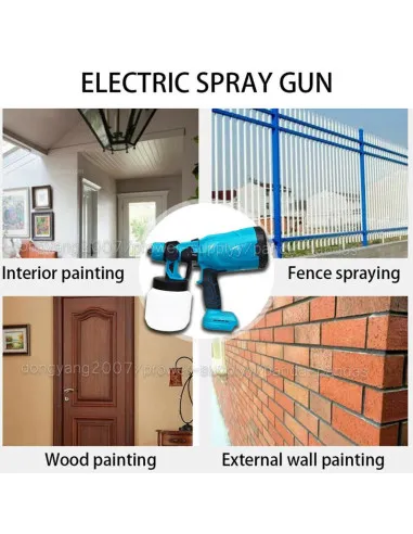 Pistol de vopsit cu 2 acumulatori, 24V, rezervor 800 ML, putere 650 ML/ min