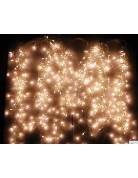 Instalatie 12 metri, ALB CALD, 300 LED-uri,Turturi Franjuri