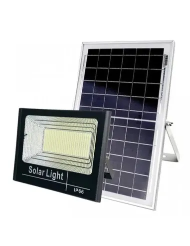 Proiector Solar Jortan 100W cu Panou 35x30cm, Acumulator 12000mAh si Telecomanda, IP66