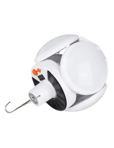 Lampa solara, pliabila, prindere carlig cu 5 moduri de iluminare culoare alb