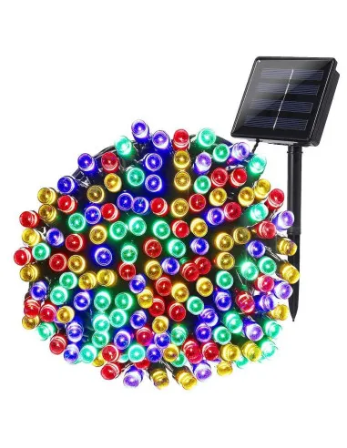 Set 2 x Instalatie LED pentru exterior cu incarcare solara, multicolor