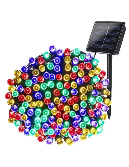 Set 2 x Instalatie LED pentru exterior cu incarcare solara, multicolor