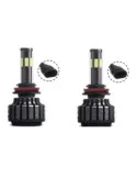 Set 2 becuri LED auto R6 H4 80W - 4000Lm 6000k