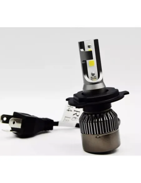 Set 2 becuri LED auto R6 H4 80W - 4000Lm 6000k