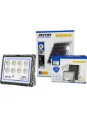 Proiector LED 400W cu panou solar, exterior IP 66, telecomanda, Jortan 2021