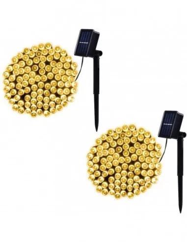 Set 2 x Instalatie LED pentru exterior cu incarcare solara