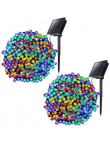 Set 2 x Instalatie LED pentru exterior cu incarcare solara