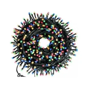 Instalatie LED rola, 50m , 300 LED-uri mari tip diamant, diverse culori