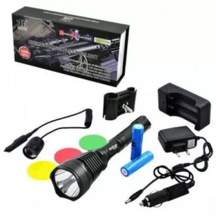 Set lanternă vânătoare LED XM-L T6 filtre color BL-Q2800