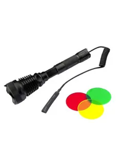 Set lanternă vânătoare LED XM-L T6 filtre color BL-Q2800 2