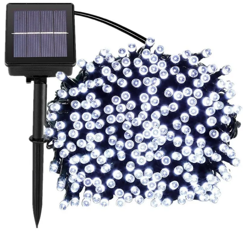 Set 2 x Instalatie solara 100 LED - ALB red-mag.ro