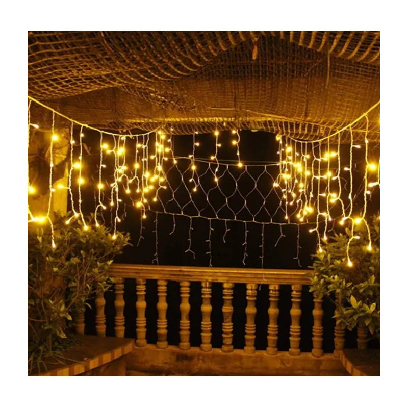 Instalație LED Exterior Premium 23.5m – 500 LED Franjuri/Turturi cu Flash
