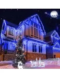 Instalație LED Exterior Premium 23.5m – 500 LED Franjuri/Turturi cu Flash