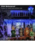 Instalație LED Exterior Premium 23.5m – 500 LED Franjuri/Turturi cu Flash