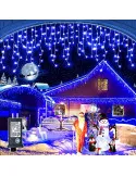 Instalație LED Exterior Premium 23.5m – 500 LED Franjuri/Turturi cu Flash