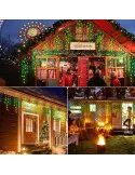 Instalație LED Exterior Premium 23.5m – 500 LED Franjuri/Turturi cu Flash