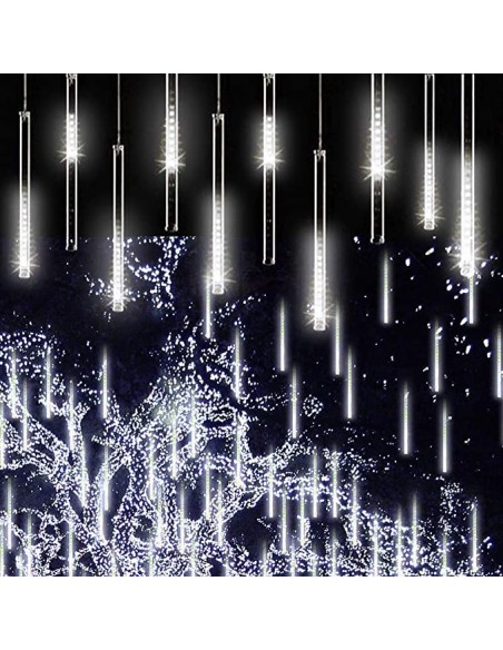 Instalatie tub luminos tip meteorit