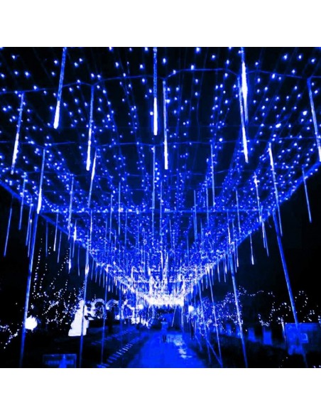 Instalatie tub luminos tip meteorit