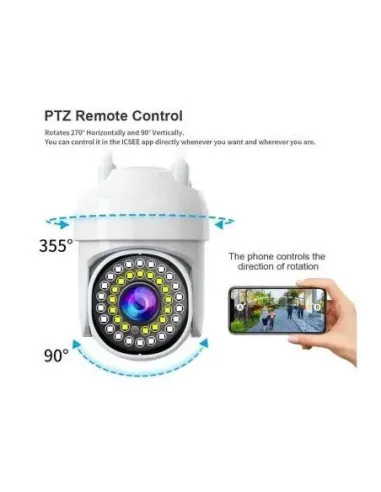 Camera WiFi JORTAN JTZ-8161QJ 2MP Compacta 355° Waterproof