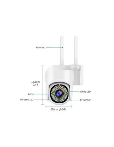 Camera WiFi JORTAN JTZ-8161QJ 2MP Compacta 355° Waterproof