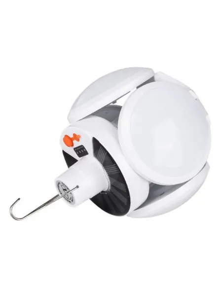 Lampa solara, pliabila, prindere carlig cu 5 moduri de iluminare culoare alb