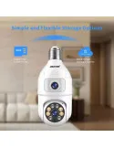 Camera dubla de supraveghere in bec, Wi-Fi Jortan, JTZ-9696, night vision + Card memorie 32gb