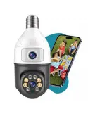 Camera dubla de supraveghere in bec, Wi-Fi Jortan, JTZ-9696, night vision + Card memorie 32gb