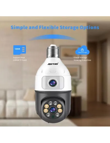 Camera dubla de supraveghere in bec, Wi-Fi Jortan, JTZ-9696, night vision + Card memorie 32gb