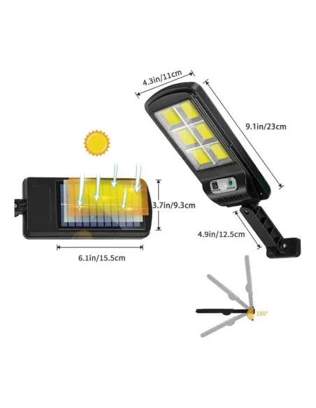 Cumpara Set 4 x Lampa solara 8 celule, cu