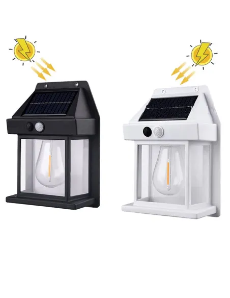 Set 4 x Lampa solara led de perete cu senzor de miscare fara fir 3w