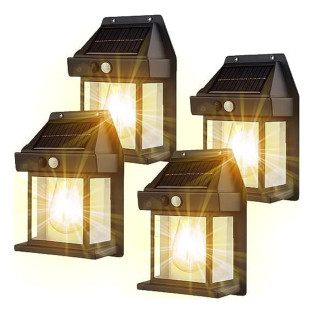 Set 4 x Lampa solara led de perete cu senzor de miscare fara fir 3w 2