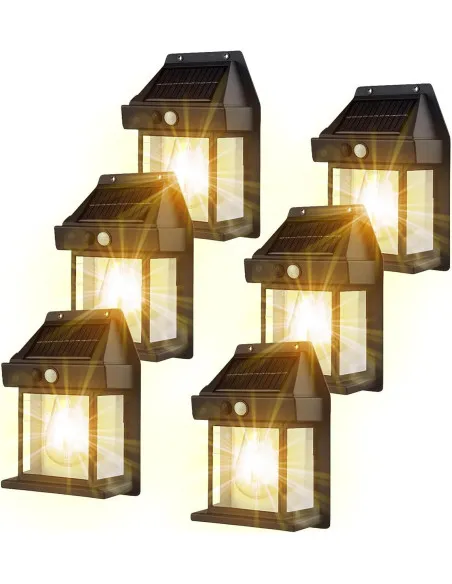 Set 4 x Lampa solara led de perete cu senzor de miscare fara fir 3w