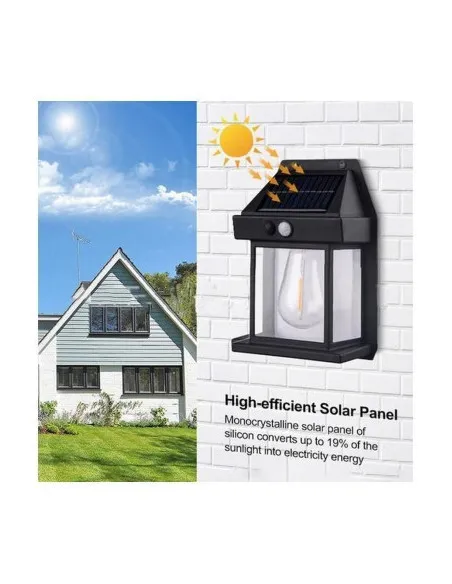 Set 4 x Lampa solara led de perete cu senzor de miscare fara fir 3w