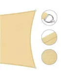 Cumpara Copertină de Umbrire 3x3 m, Crem, 180