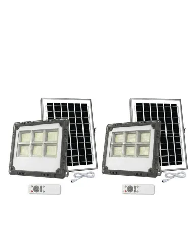 Proiector Solar LED Jortan 800W/ 1000W, Senzor de Mișcare, Telecomandă, IP66, 9000 lm