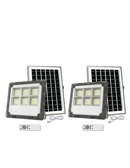 Proiector Solar LED Jortan 800W/ 1000W, Senzor de Mișcare, Telecomandă, IP66, 9000 lm