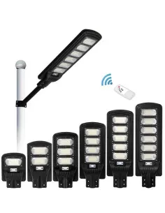 Lampa solara clasica JORTAN 50W/100W/150W/200W/ 250W/300W cu telecomanda si senzor de lumina