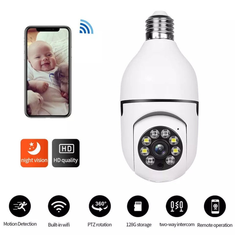Cumpara Camera de supraveghere in bec, Wi-Fi IP
