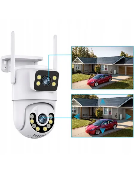 Camera video dubla 360 WiFi , Jortan 6MP, JTZ-9697 + CARD 32 GB