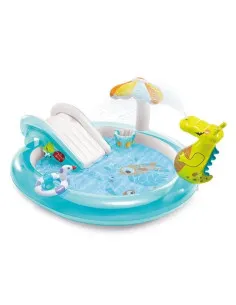 Piscina gonflabila copii cu tobogan si fantana arteziana