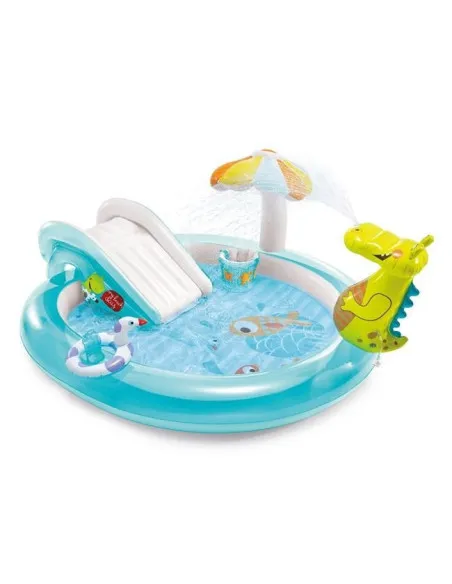 Piscina gonflabila copii cu tobogan si fantana arteziana