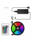 Set 4 x Banda led rgb , culoare multicolor cu telecomanda 5 M