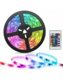 Set 4 x Banda led rgb , culoare multicolor cu telecomanda 5 M