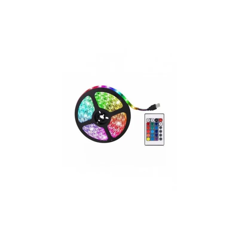 Set 4 x Banda led rgb , culoare multicolor cu telecomanda 5 M