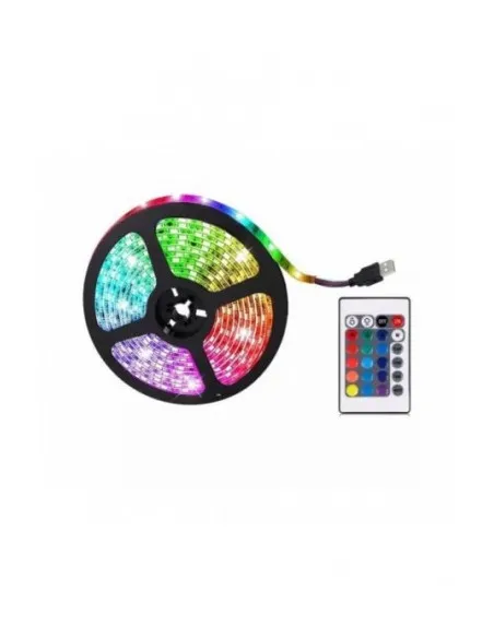 Set 4 x Banda led rgb , culoare multicolor cu telecomanda 5 M